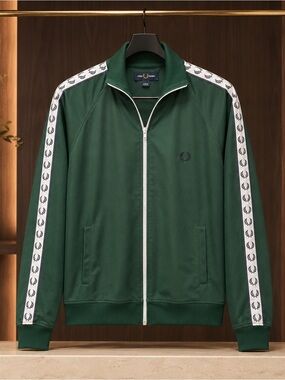 Fred Perry Taped Track Jacket Green Men’s M